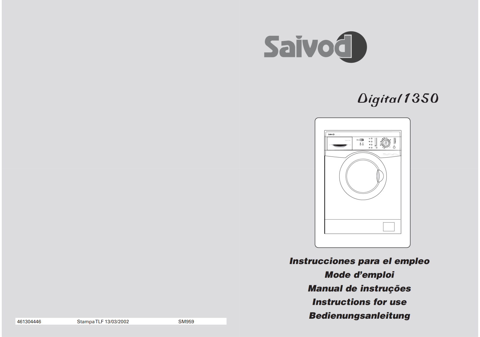 Saivod Digital 1350 User Manual