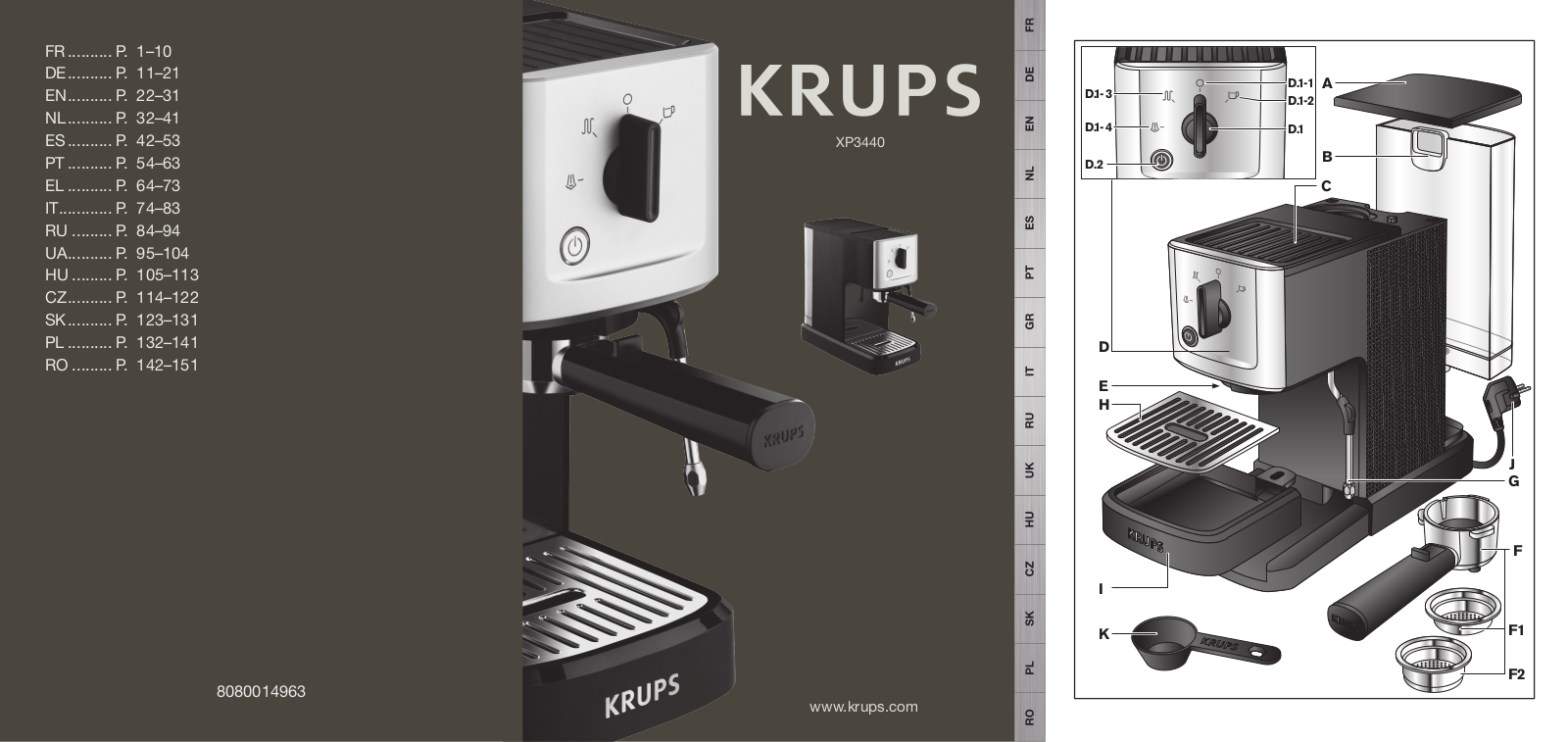 Krups XP 3440 User Manual