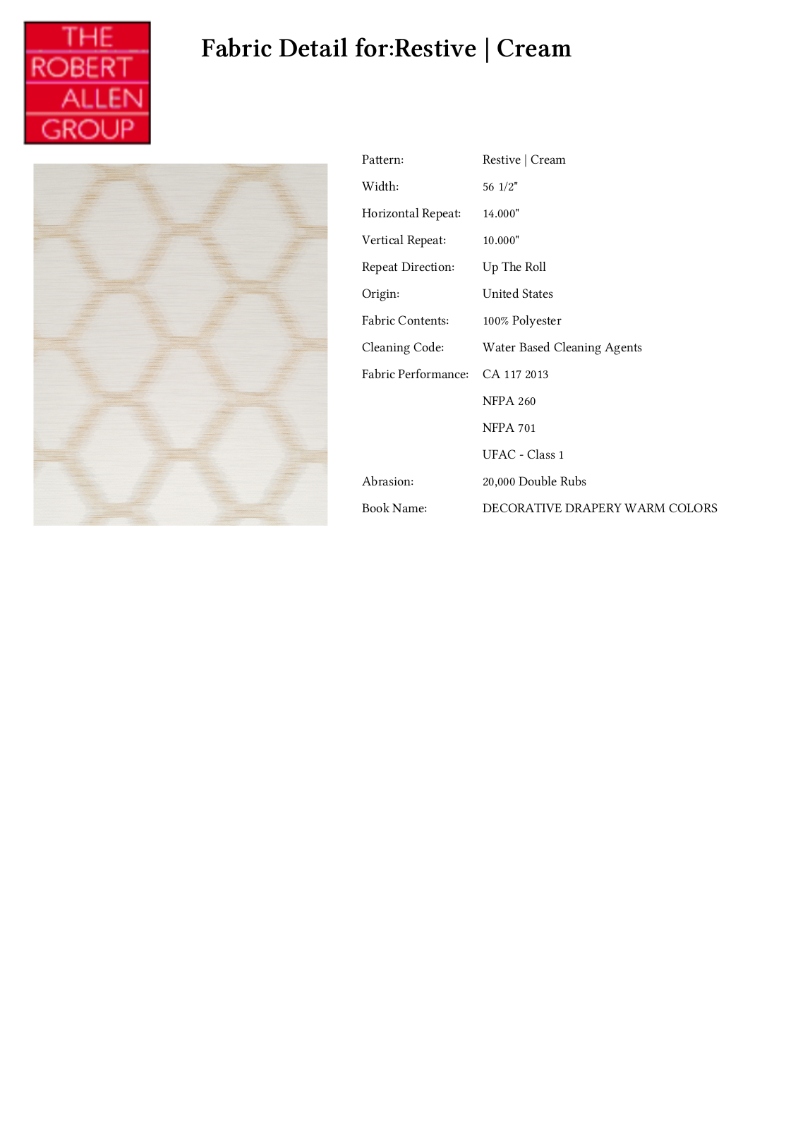 Robert Allen RALF2017 Specifications - ManualMachine.com