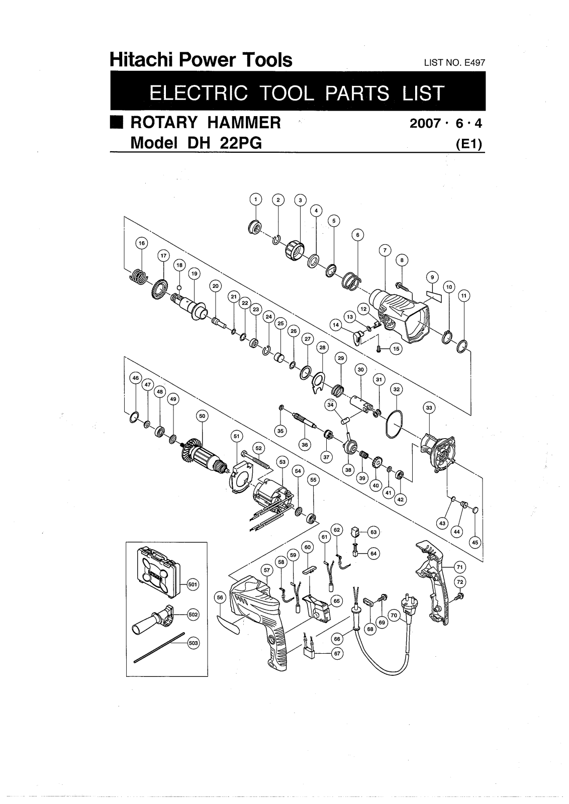 Hitachi DH 22PG User Manual