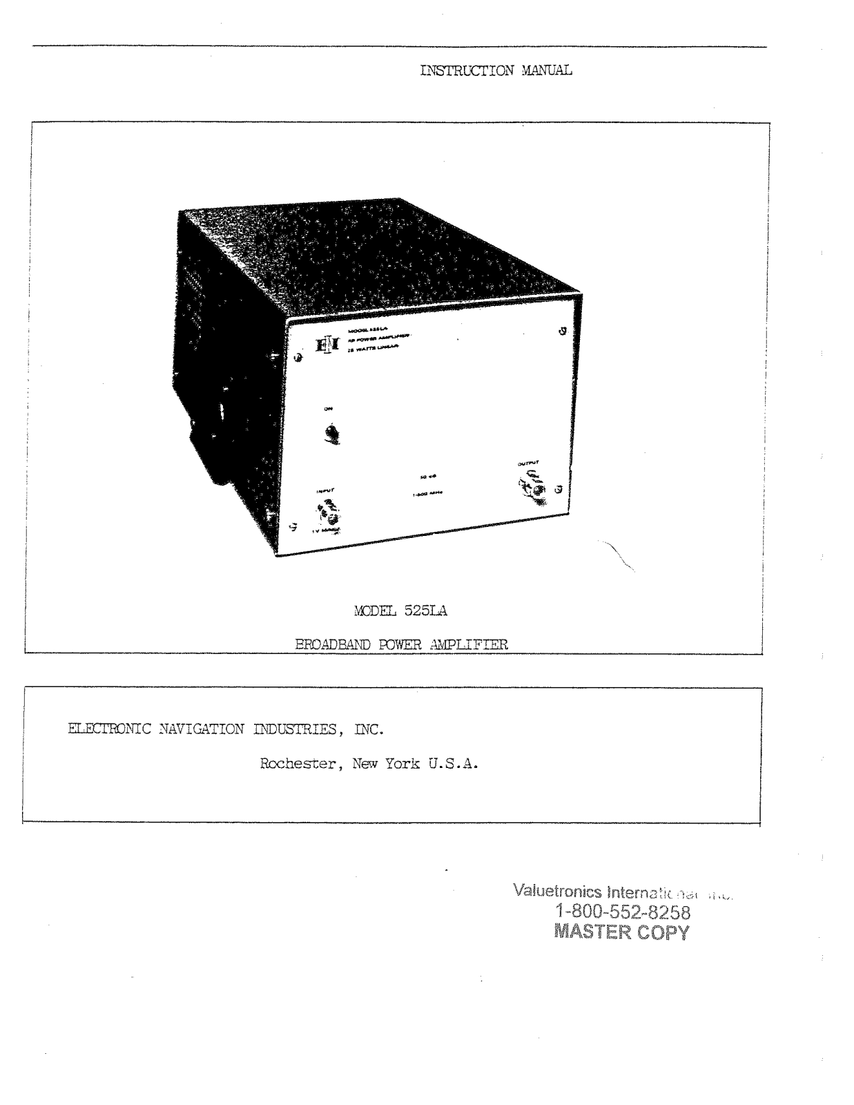 ENI 525LA Service manual