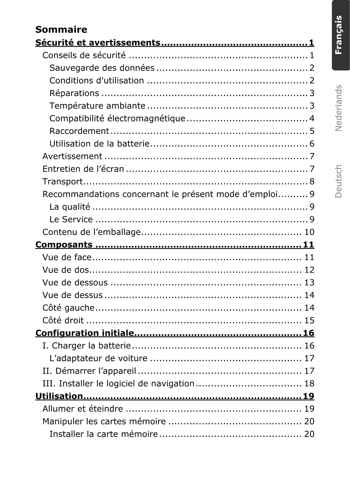 MEDION PNA 500 TMC User Manual