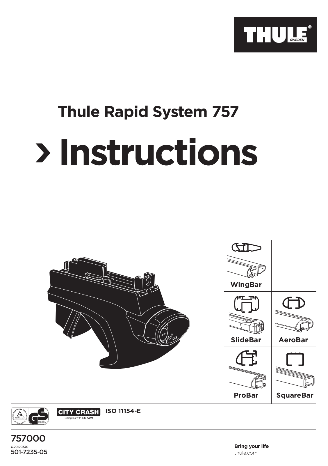 Thule 757 User Manual