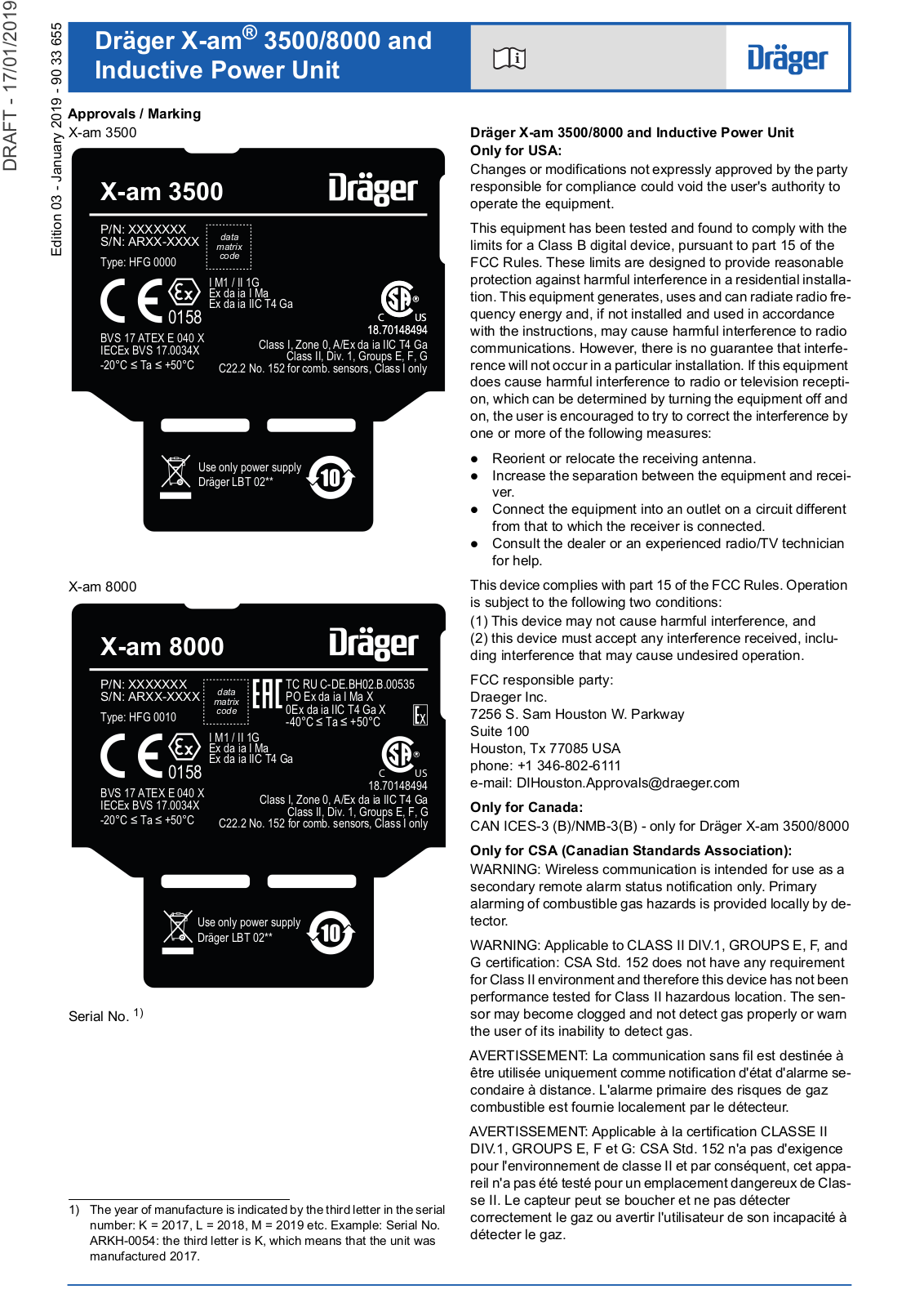 Dr ger Safety and KGaA IC001 User Manual