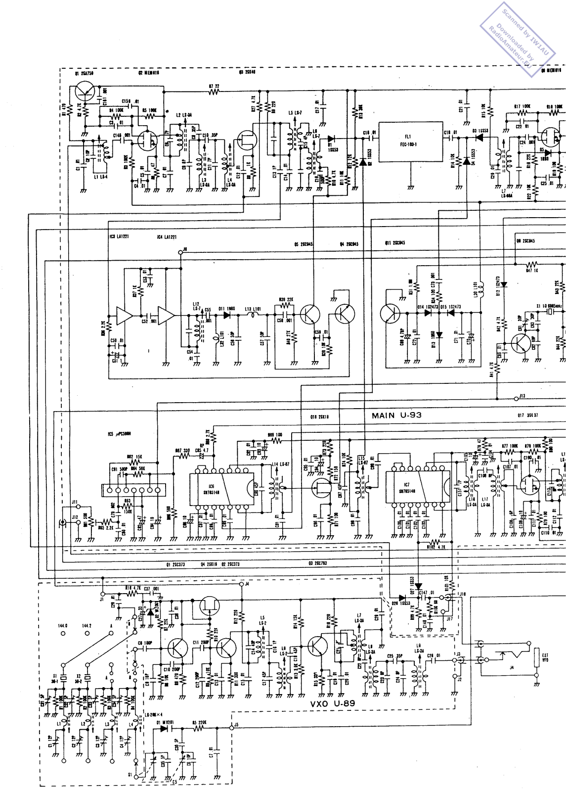 ICOM IC-202E Schematics
