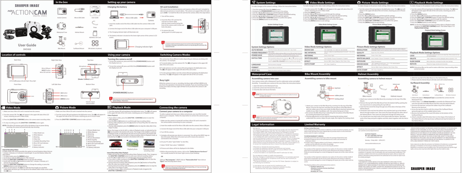 Sharper image SVC455 User Manual