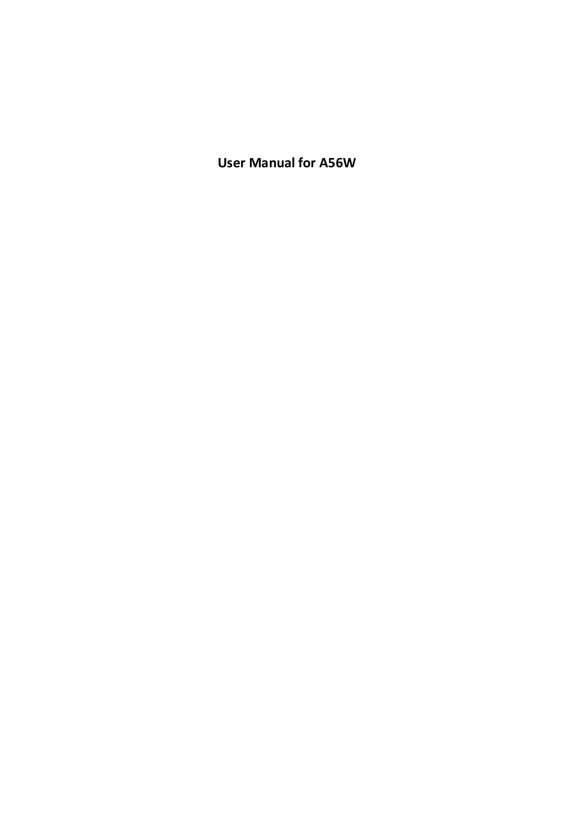 Haier Telecom 1104HW-A56W User Manual