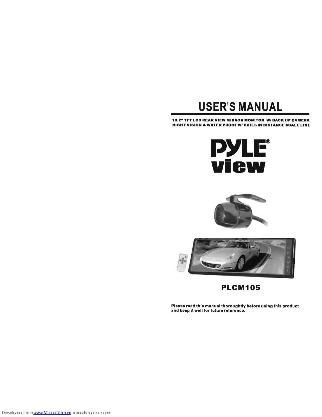Pyle view PLCM105 User Manual - ManualMachine.com