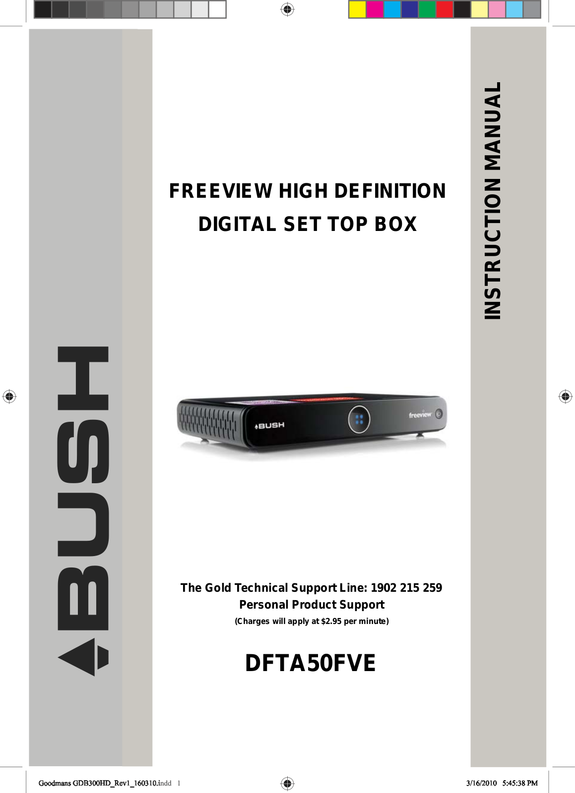 Bush DFTA50FVE User Manual