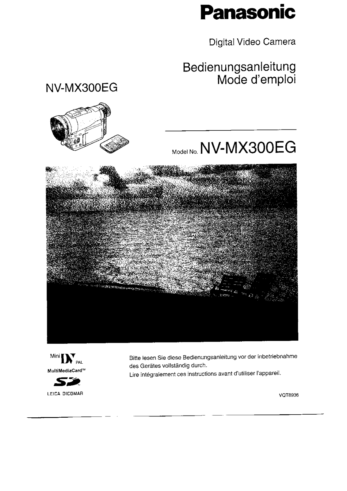 PANASONIC NV MX300 EG Instruction Manual