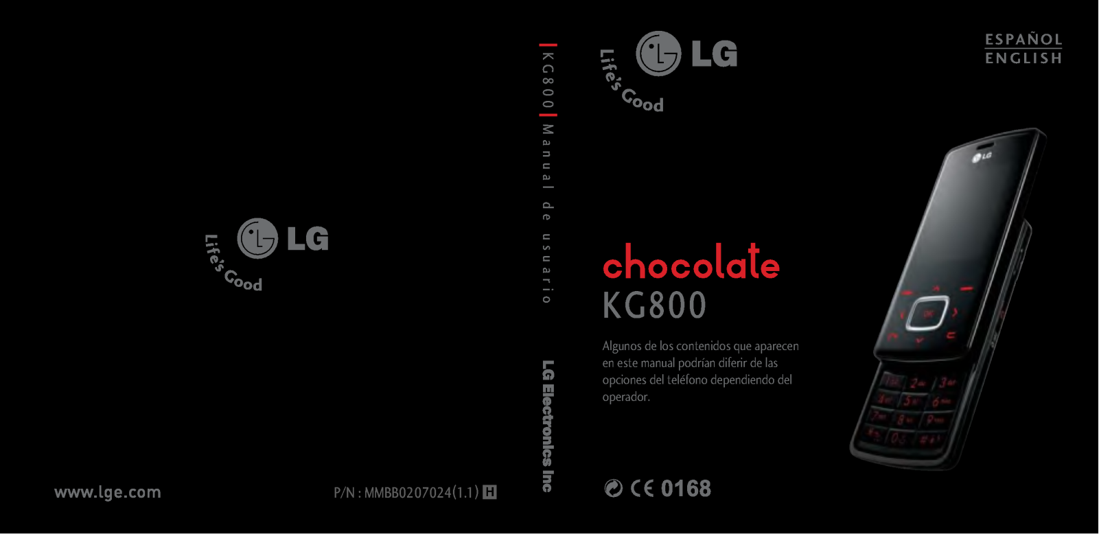 Lg KG800 User Manual