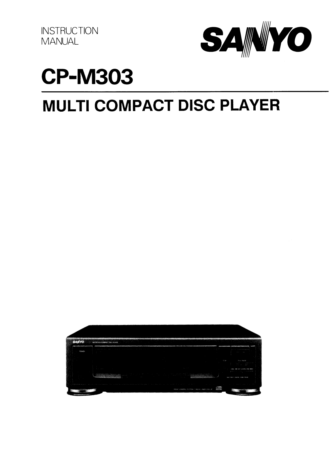 Sanyo CP-M303 Instruction Manual