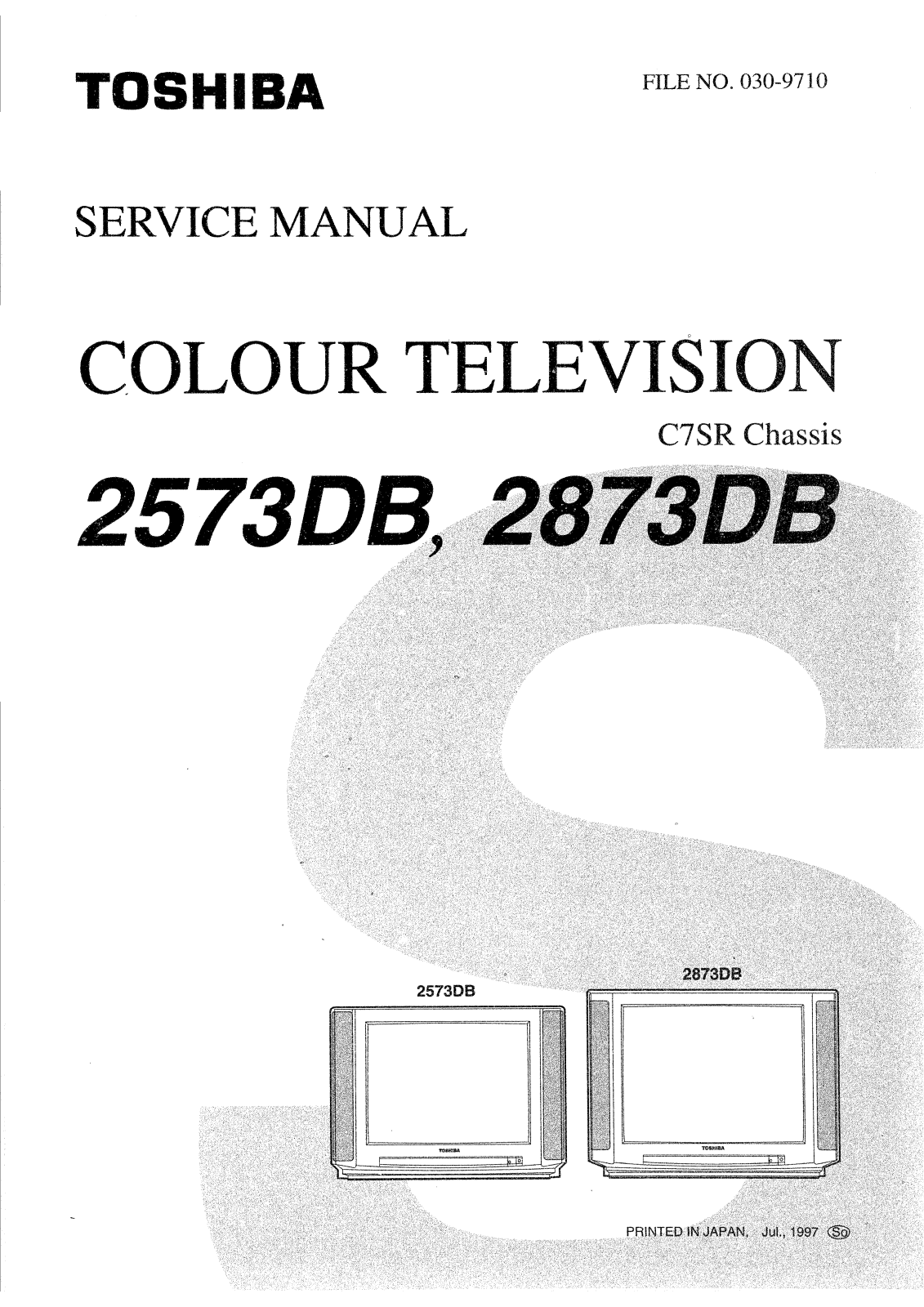 Toshiba 2573DB, 2873DB Service Manual