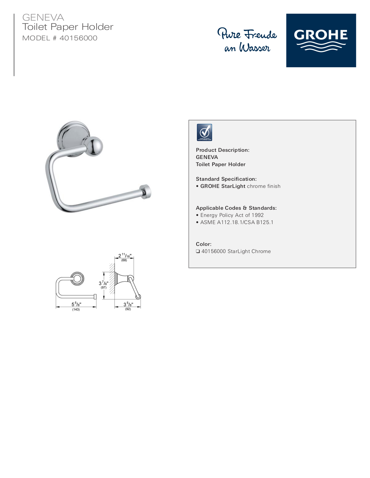 GROHE W004510221 Specifications - ManualMachine.com
