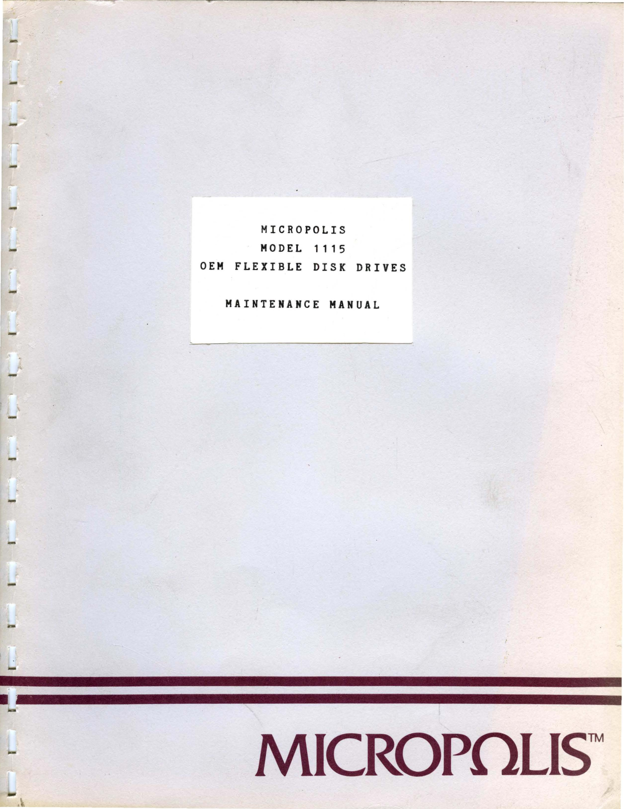 Micropolis 1115 User Manual - ManualMachine.com