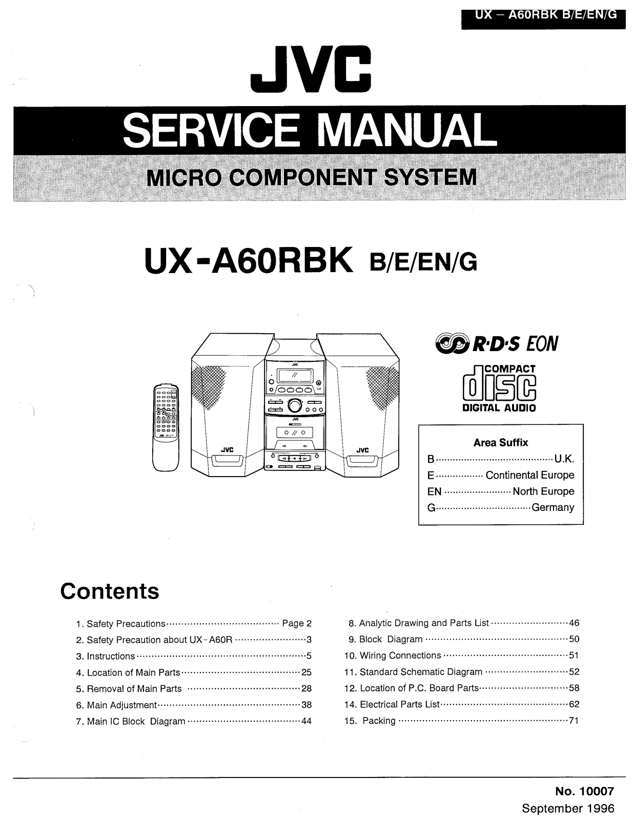 JVC UXA-60-RBK Service manual