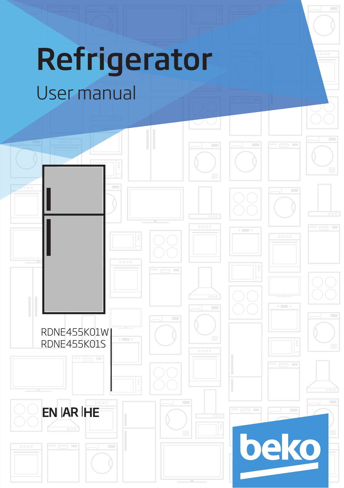 Beko RDNE455K01W, RDNE455K01S User manual