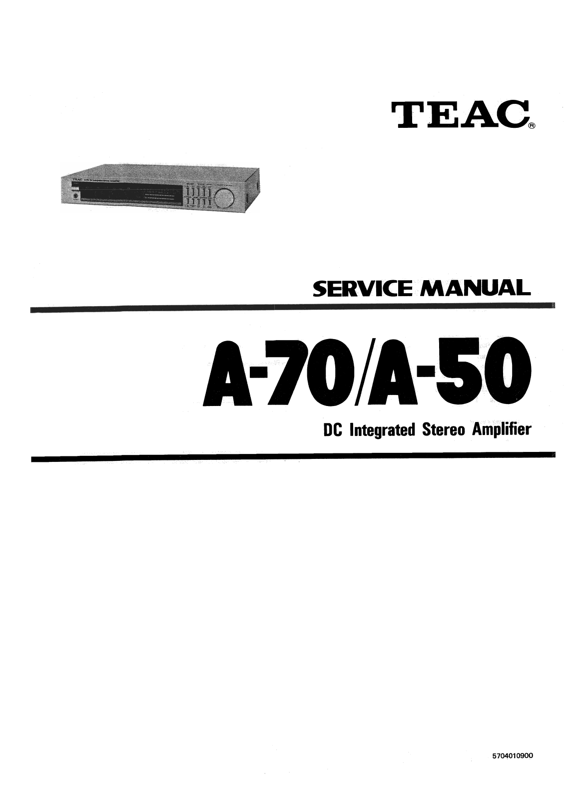 Teac A-50 Service Manual