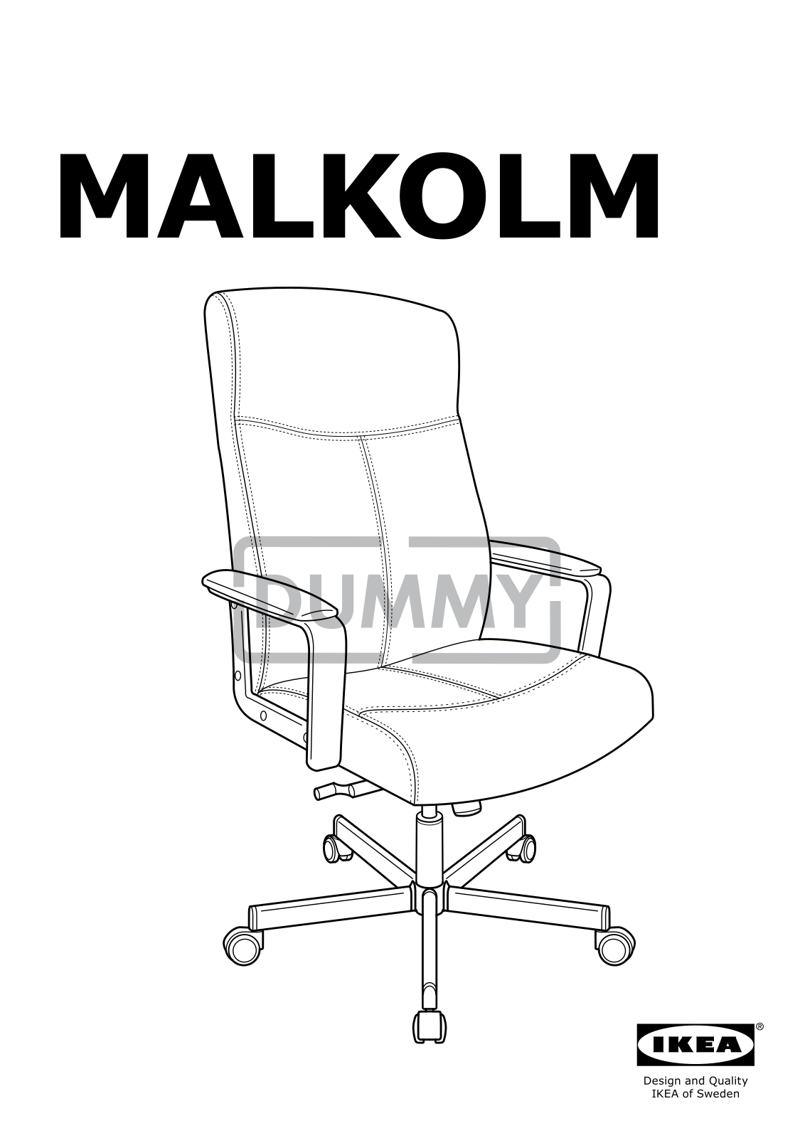 IKEA MALKOLM User Manual