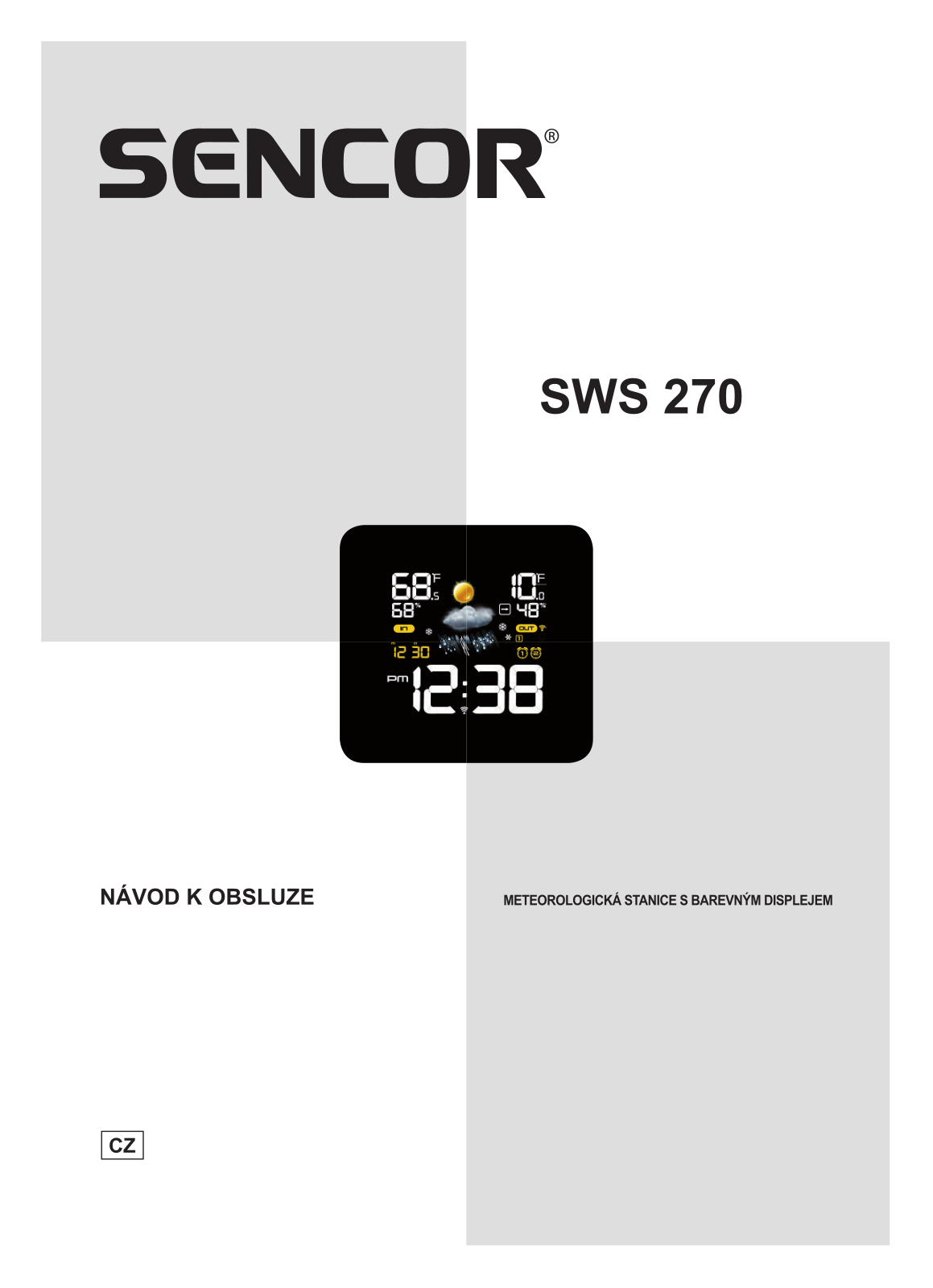 Sencor SWS 270 User Manual