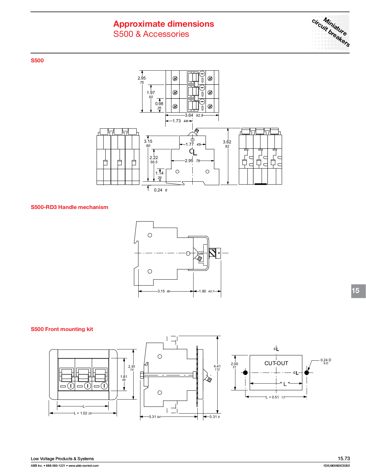 ABB S500 Dimensional Sheet