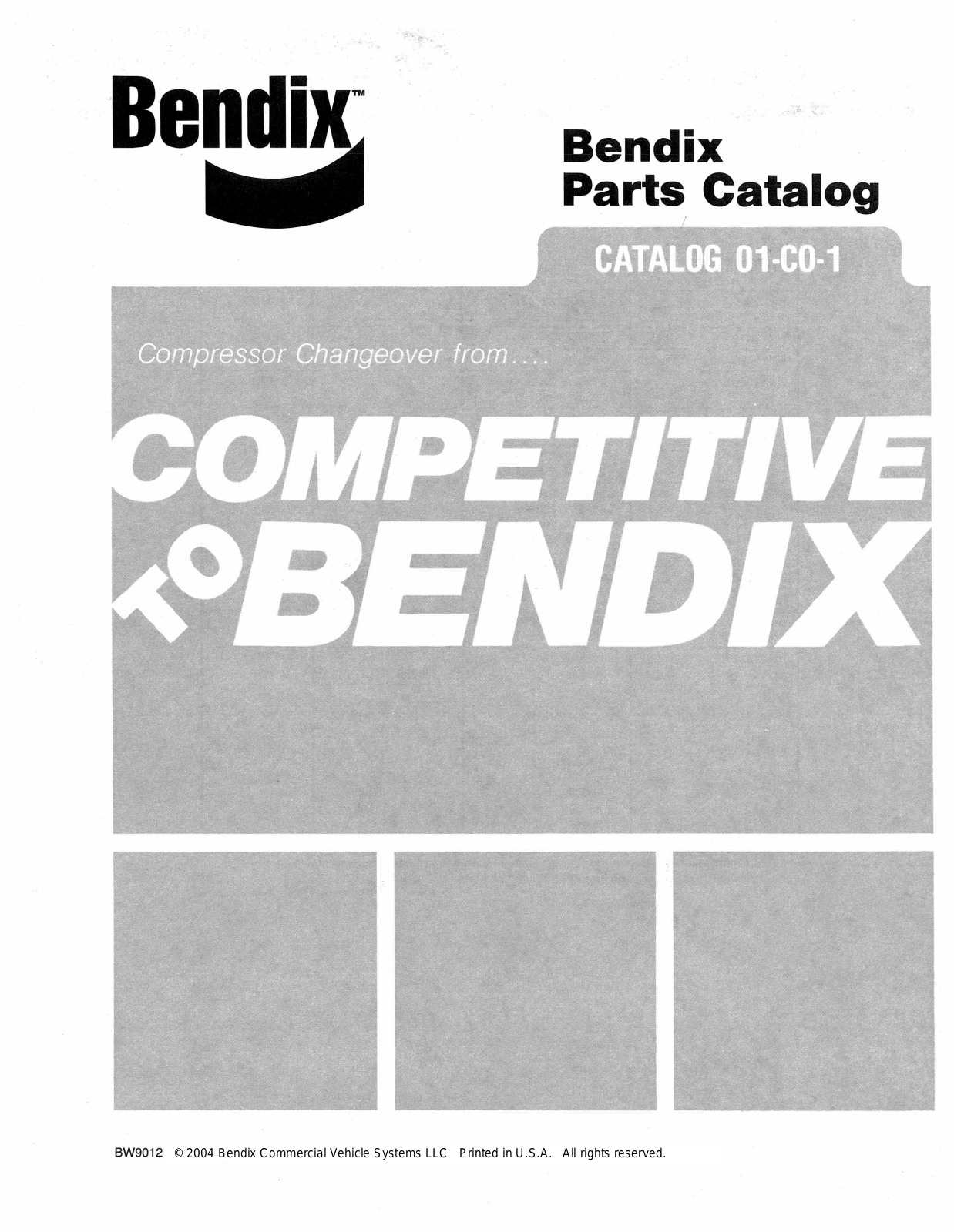 BENDIX 01-CO-1 User Manual