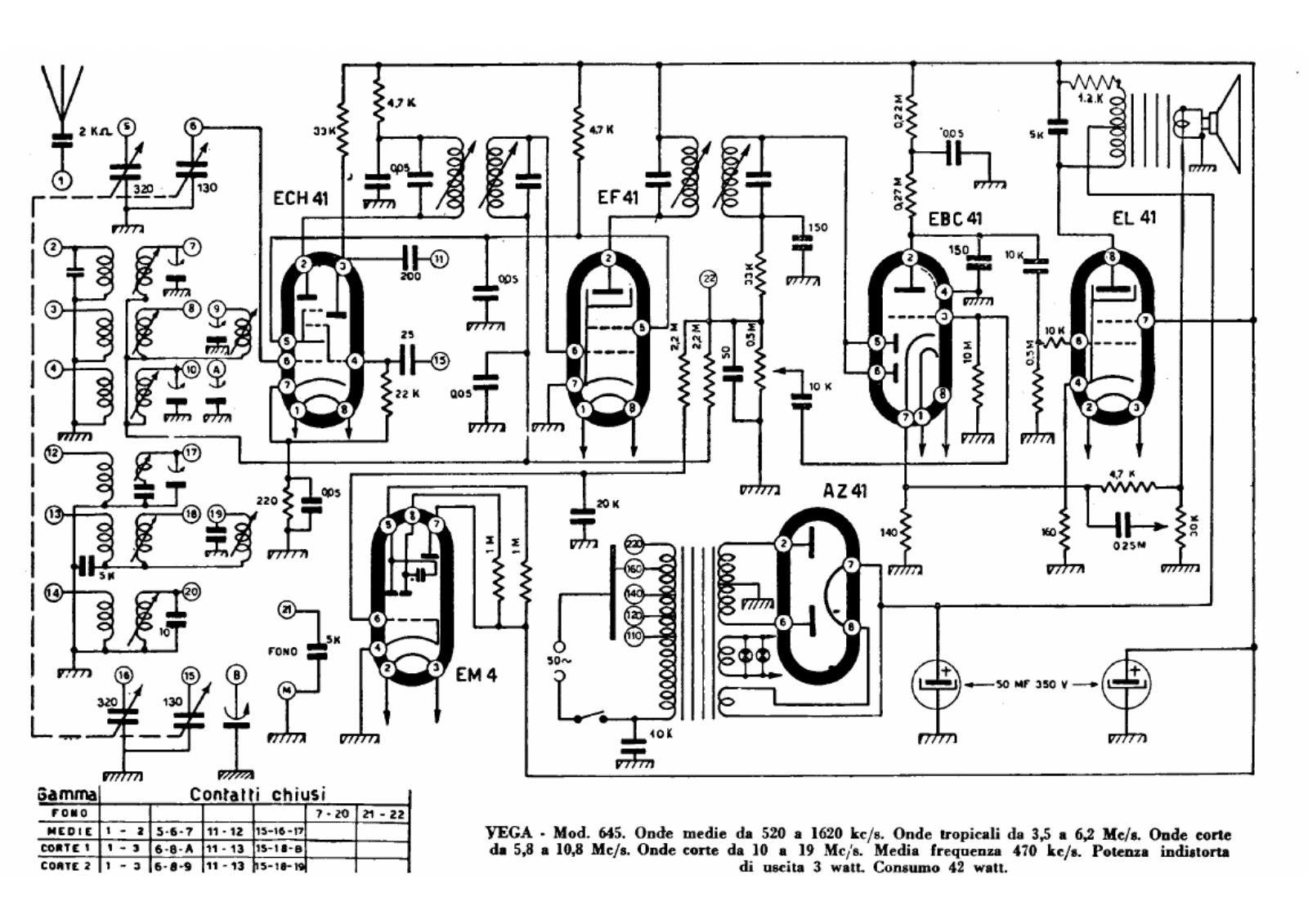 Vega 645 schematic