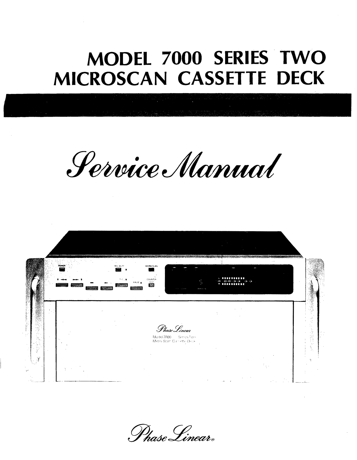 Phase Linear 7000 Service Manual