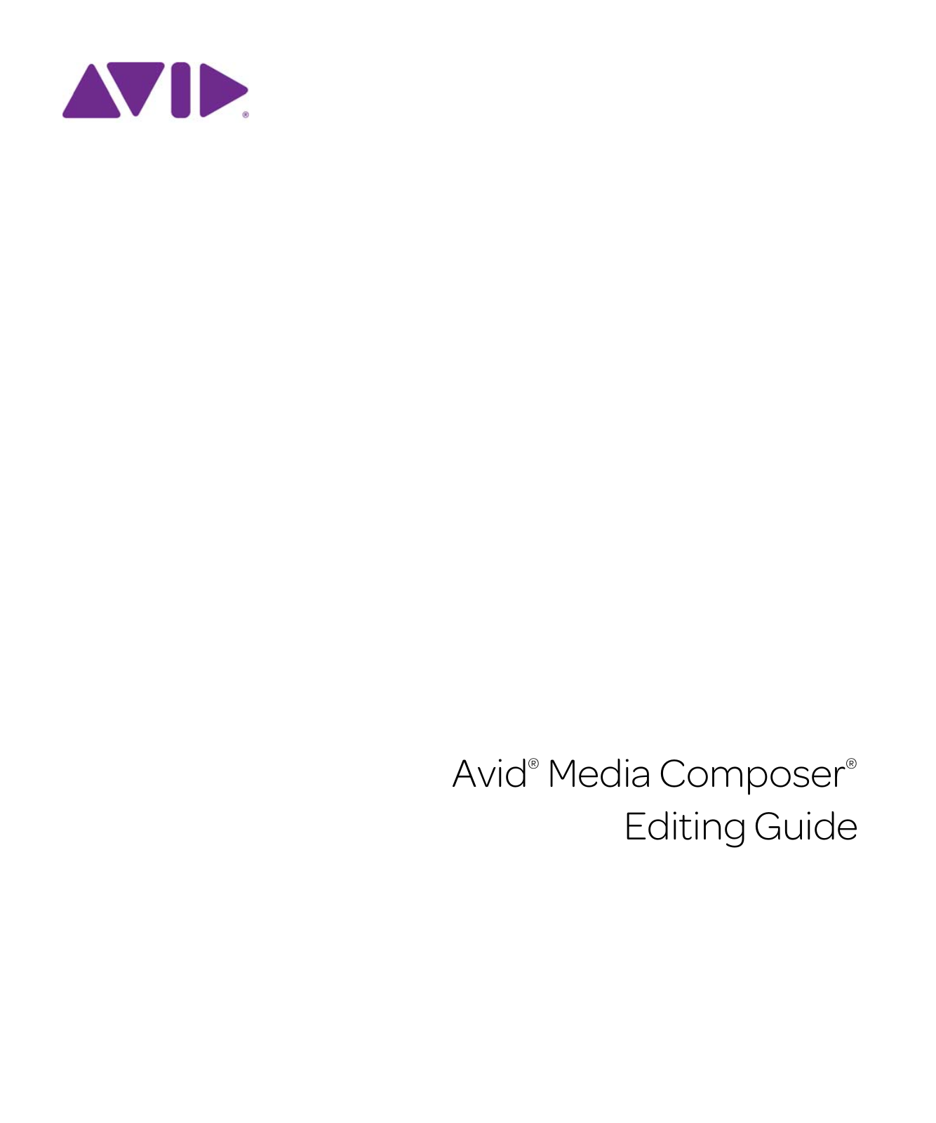 Pinnacle Systems Media Composer - 6.0 Editing Guide