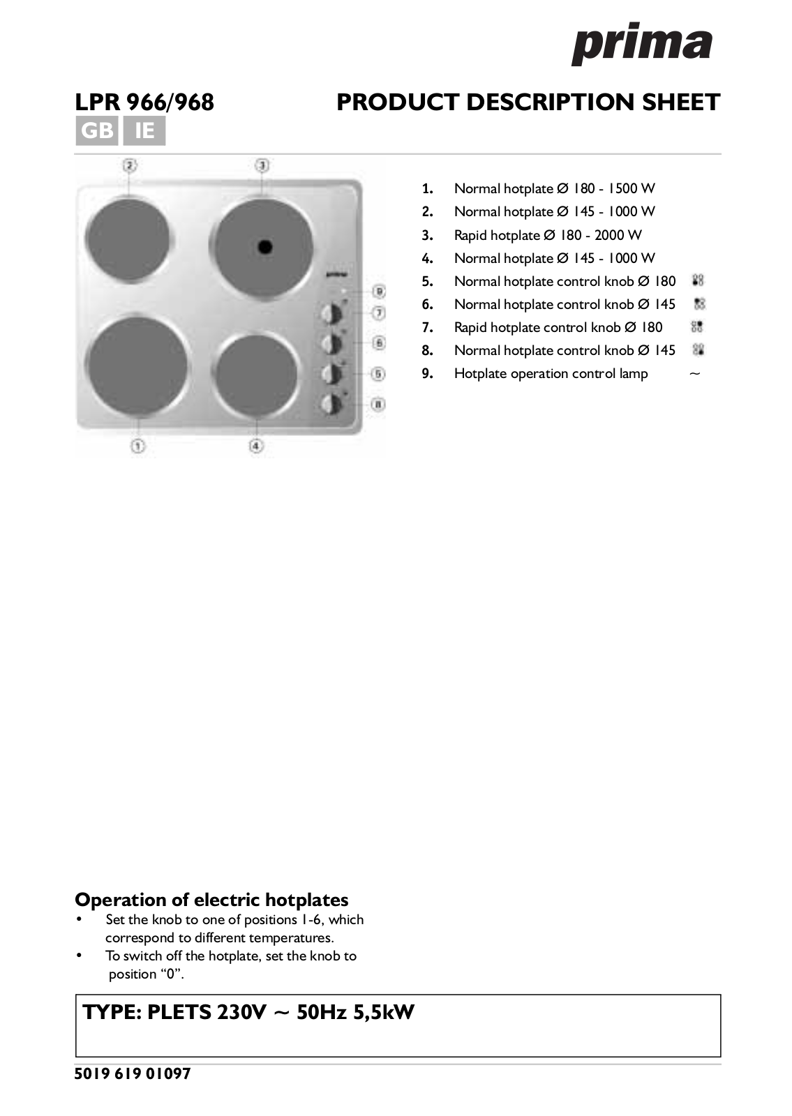 Whirlpool LPR 966, LPR 968 INSTRUCTION FOR USE