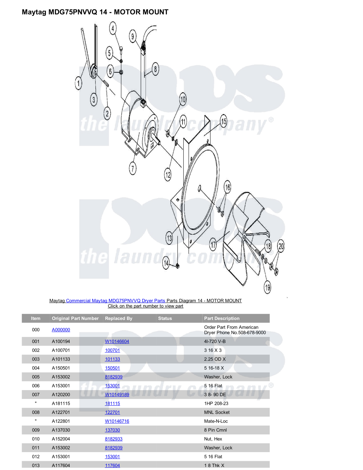 Maytag MDG75PNVVQ Parts Diagram