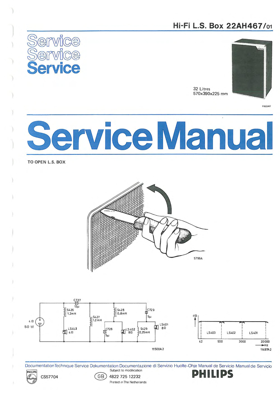 Philips 22-AH-467 Service Manual