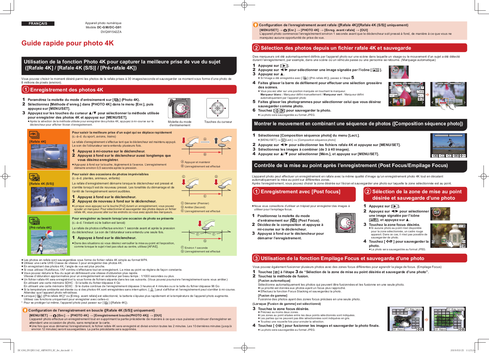 PANASONIC DC G90 Guide rapide