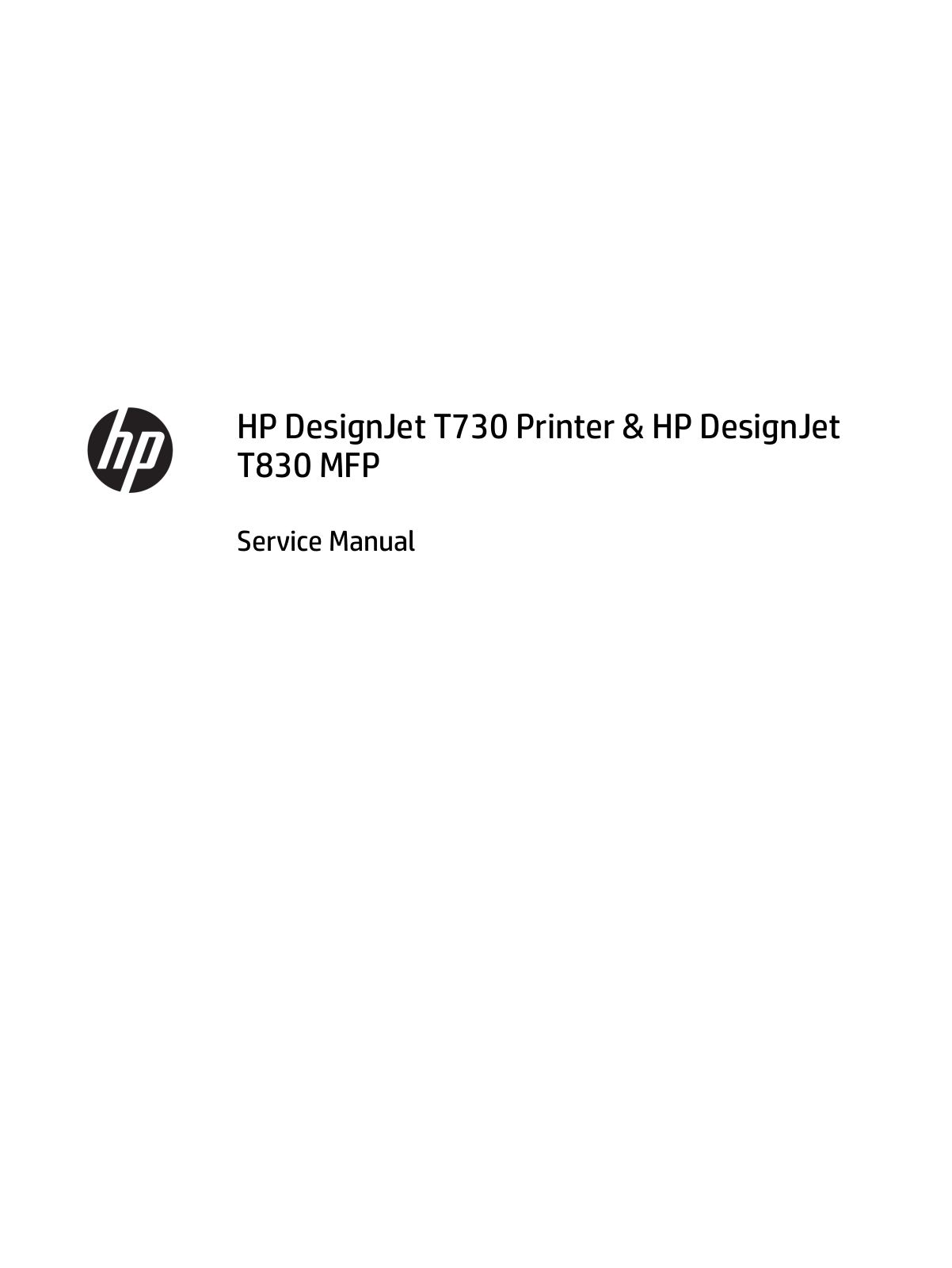 HP Designjet T730, Designjet T830MFP Service Manual