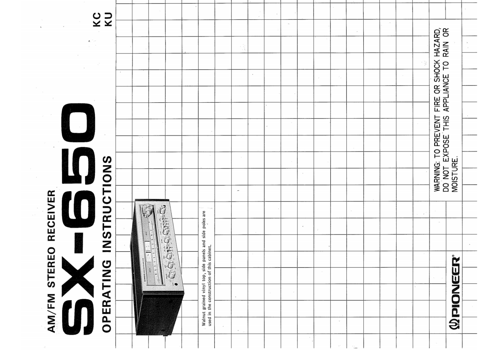 Pioneer SX-650 Owners Manual