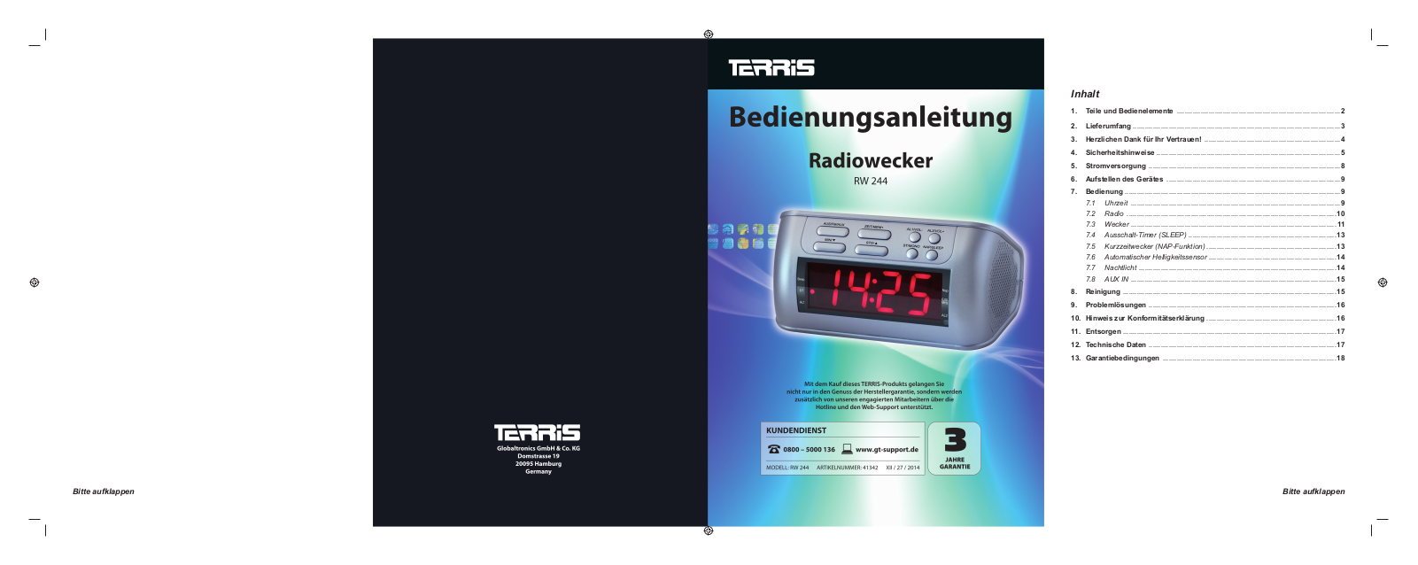 TERRIS RW 244 User Manual