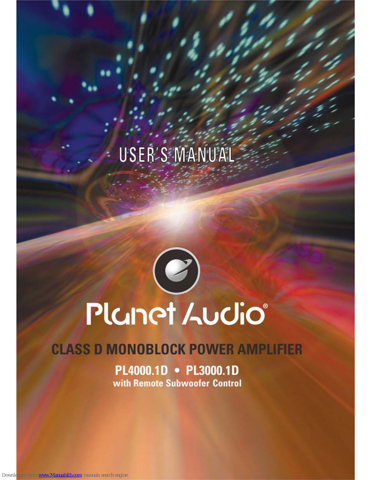 Planet Audio PL4000.1D, PL3000.1D User Manual