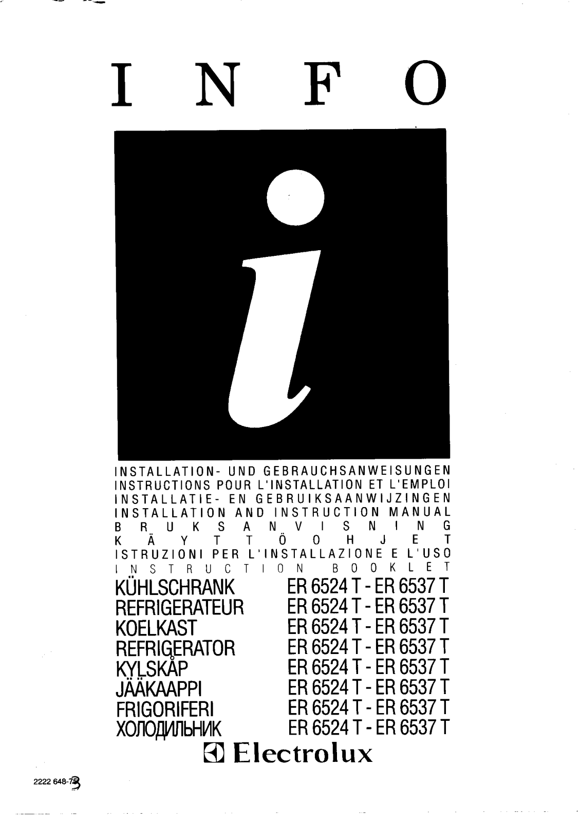 AEG ER6537T User Manual