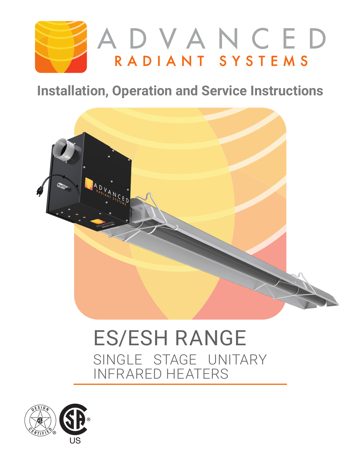 Advanced Radiant Systems ES-40, ESH-40, ES-60, ESH-60, ES-80 User guide - ManualMachine.com