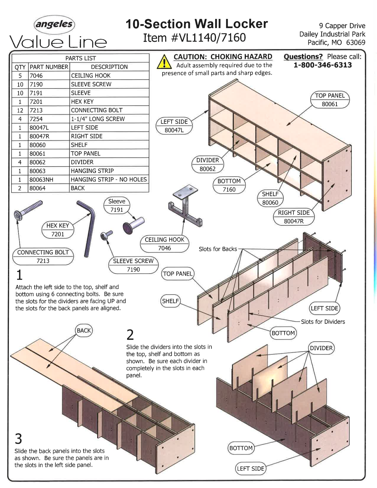 Angeles DO1158 Assembly Instructions - ManualMachine.com