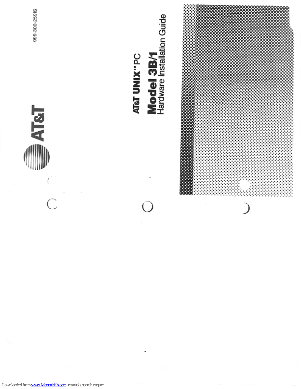 AT&T Unix 3B/1 Hardware Installation Manual