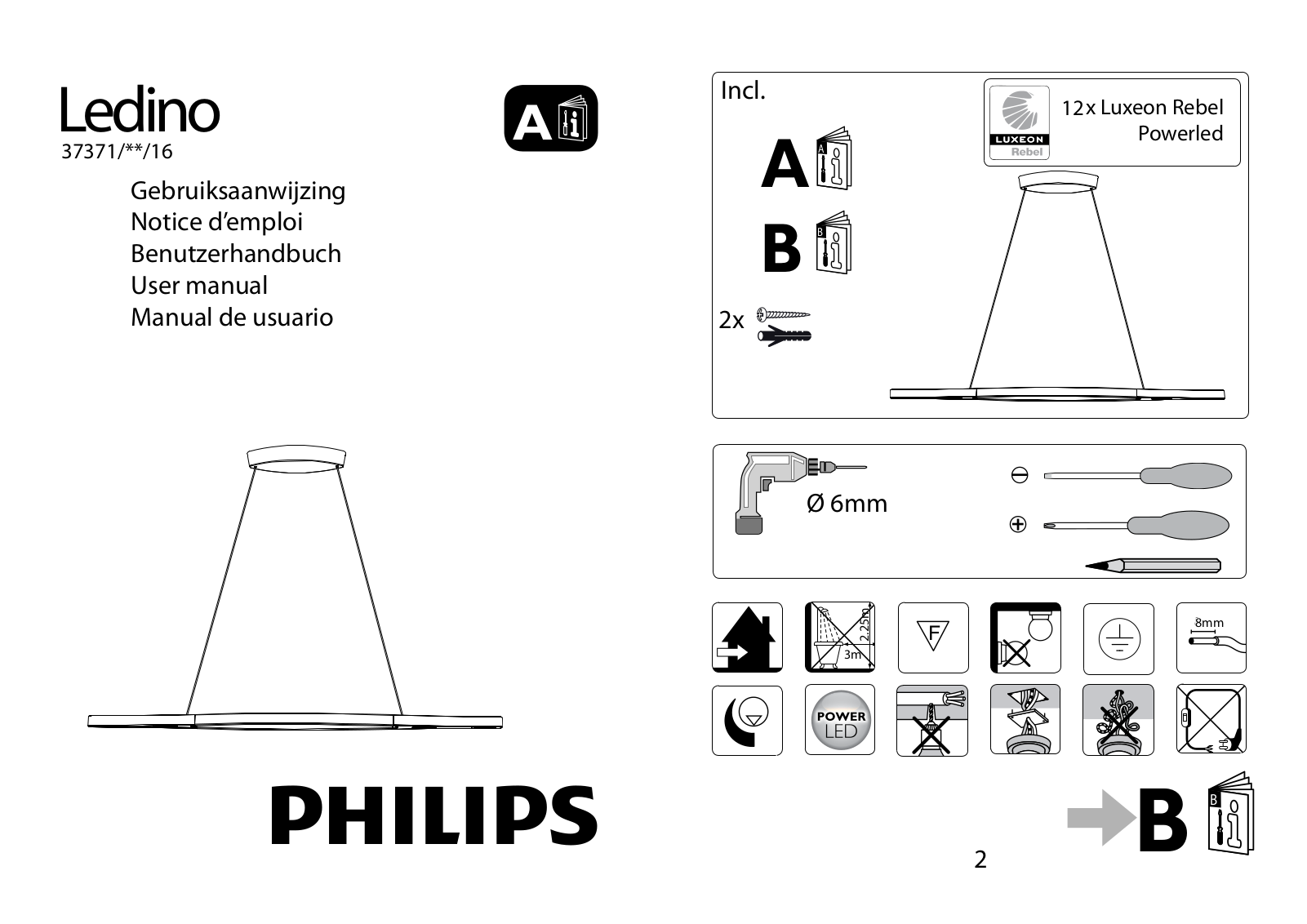 Philips 37371-31-16, 37371-30-16 User manual