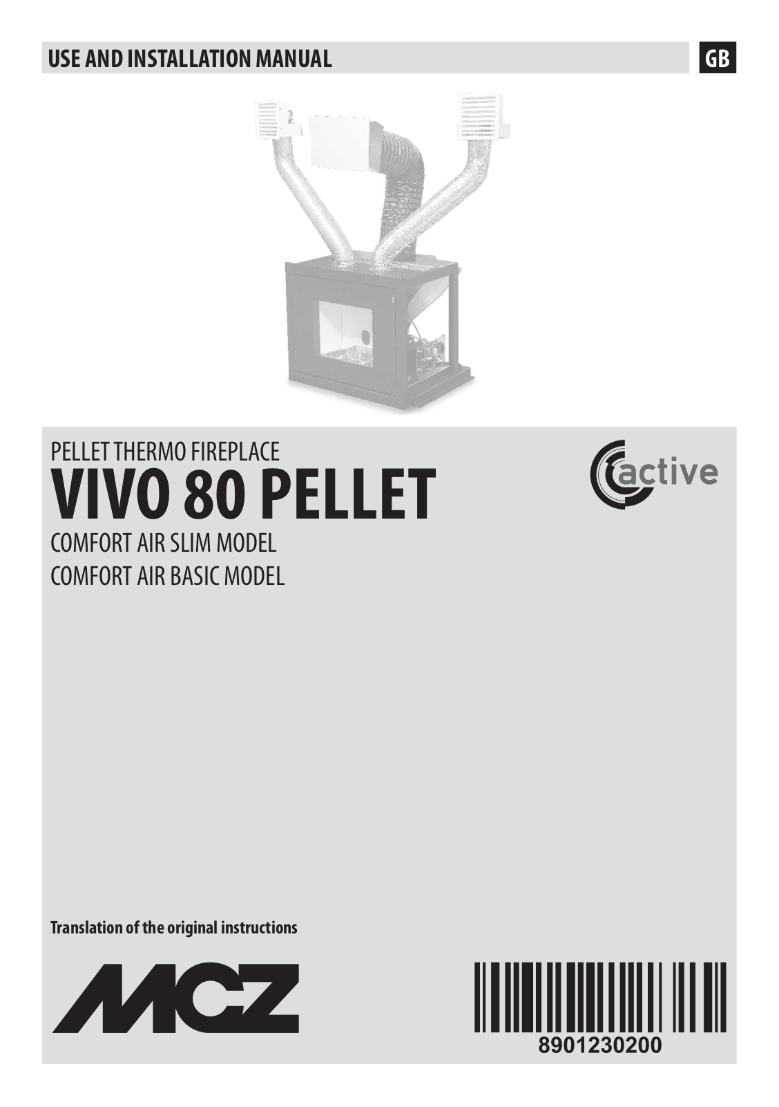 MCZ Vivo 80 Pellet Comfort Air User Manual