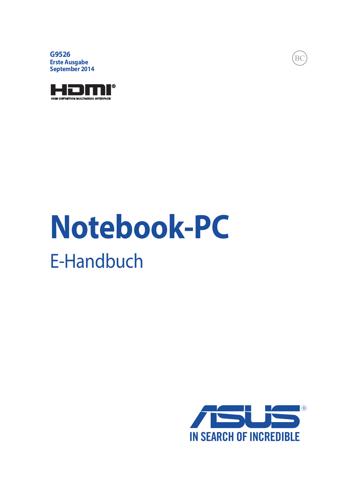 ASUS UX305FA, E9526 User Manual