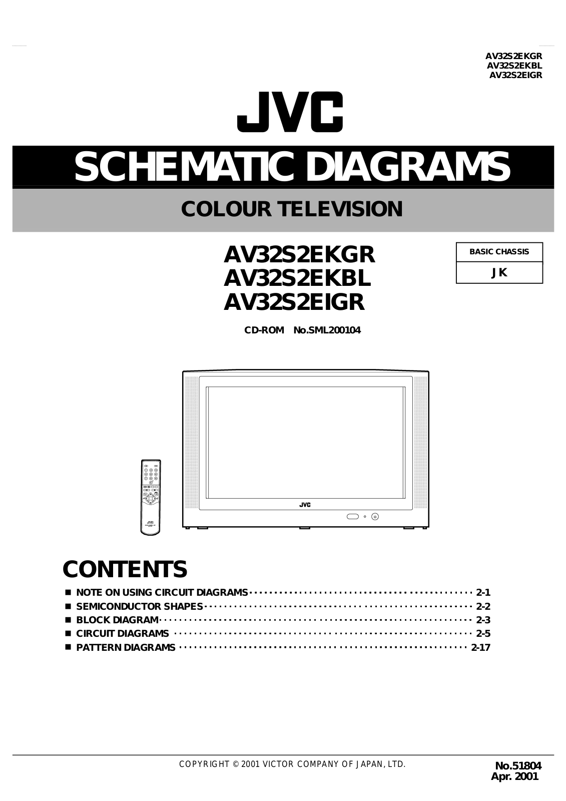 JVC AV32S2EIGR, AV32S2EKBL, AV32SEKGR Schematics