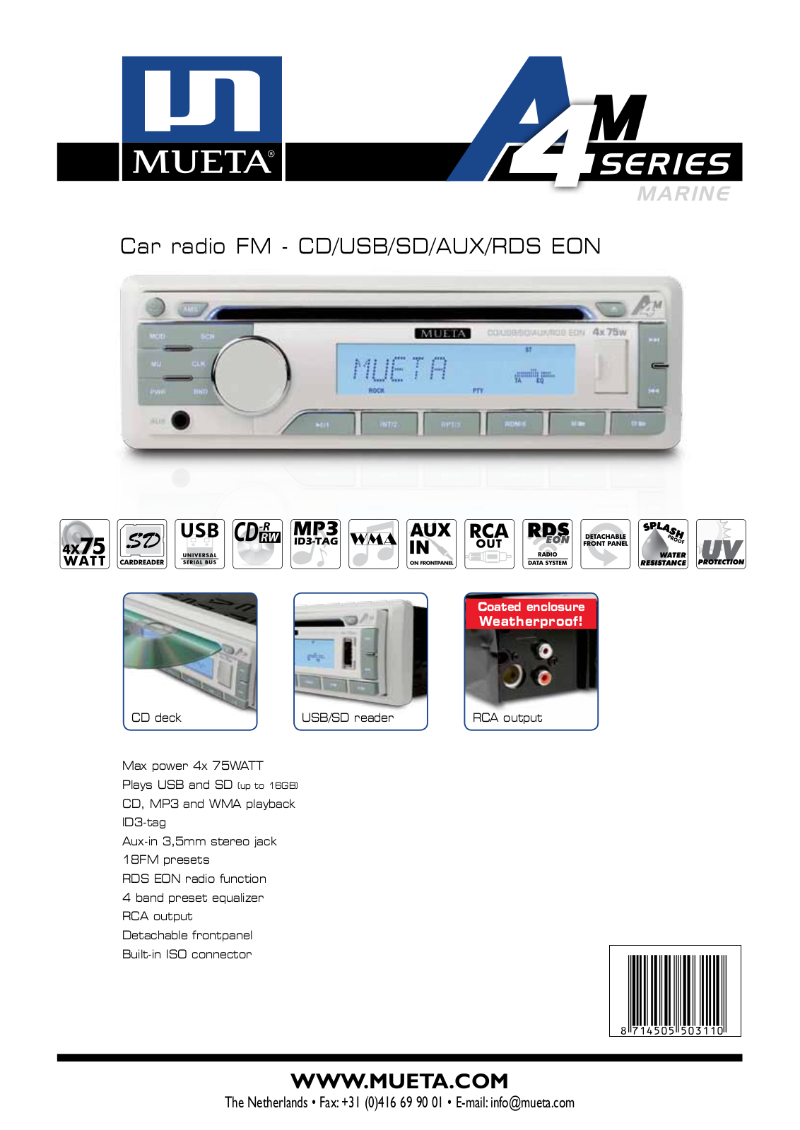 Caliber Mueta A4M User Manual