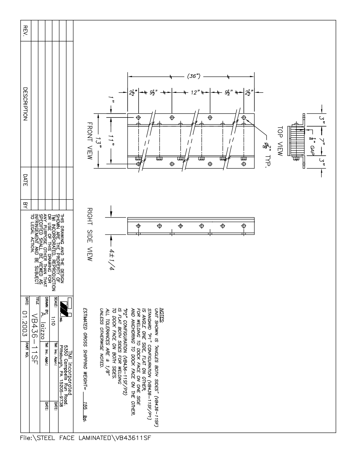 Tmi VB43611SF User Manual