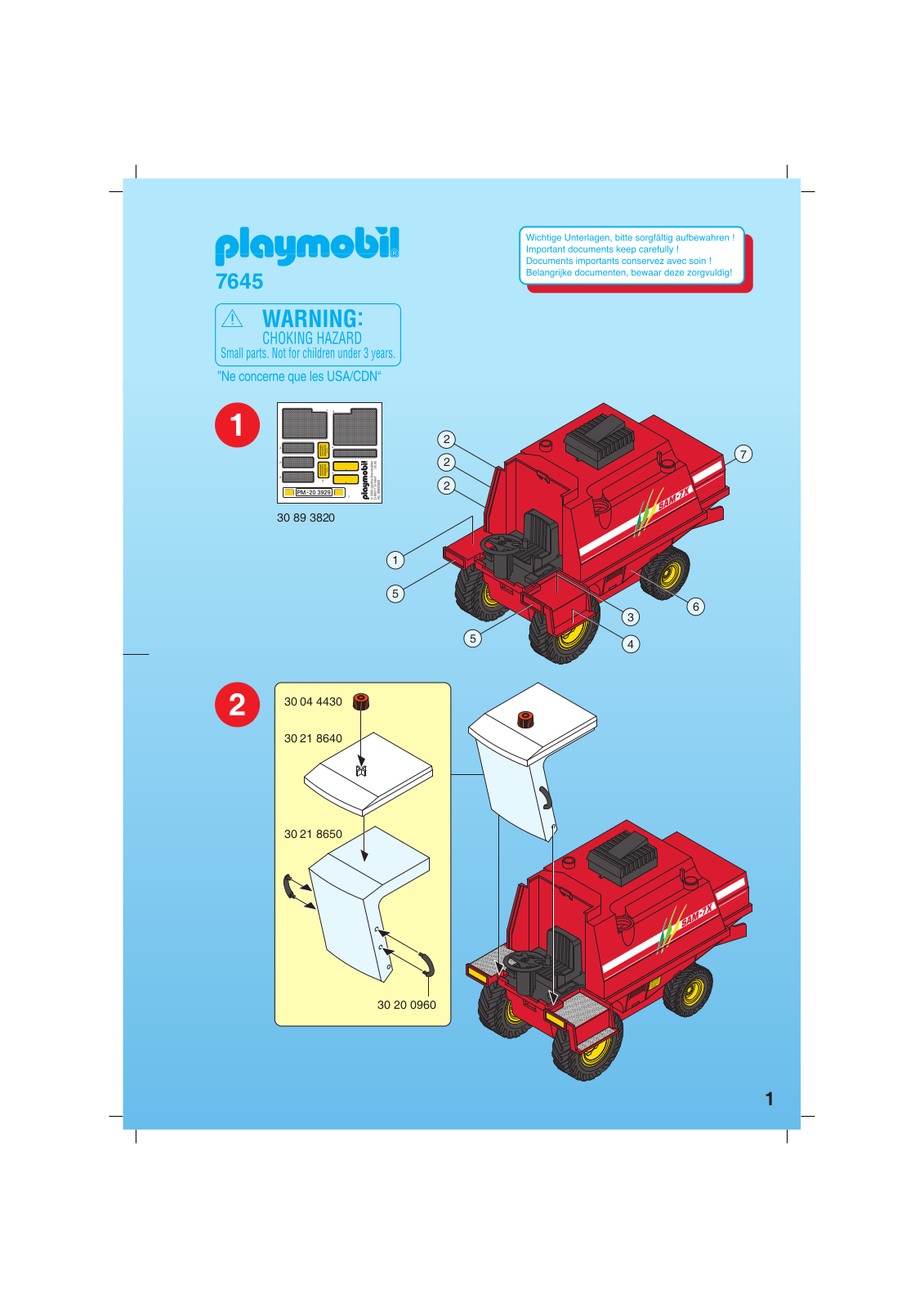 Playmobil 7645 Instructions