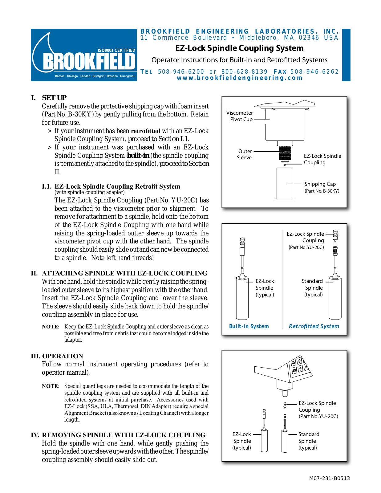 Brookfield EZ User Manual