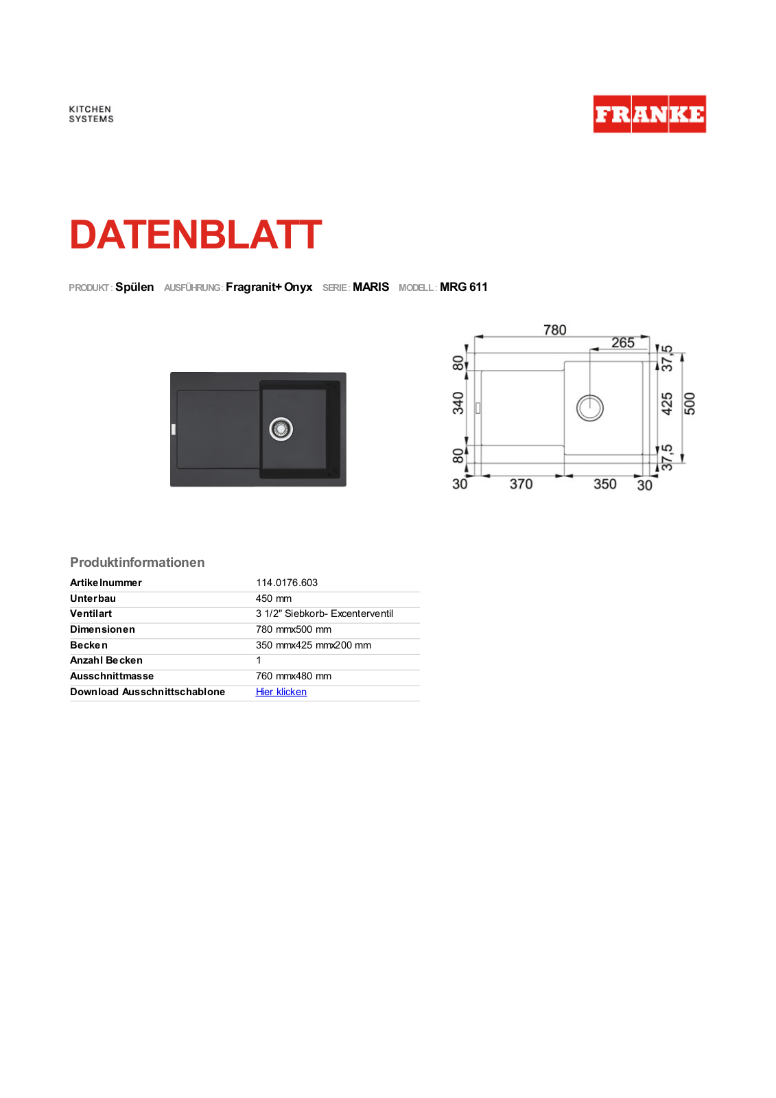 Franke 114.0176.603 Service Manual